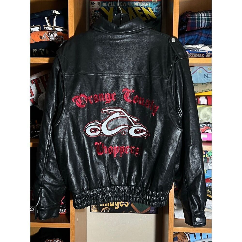 SOLD Vintage Y2K Orange County Choppers Faux Leather Jacket